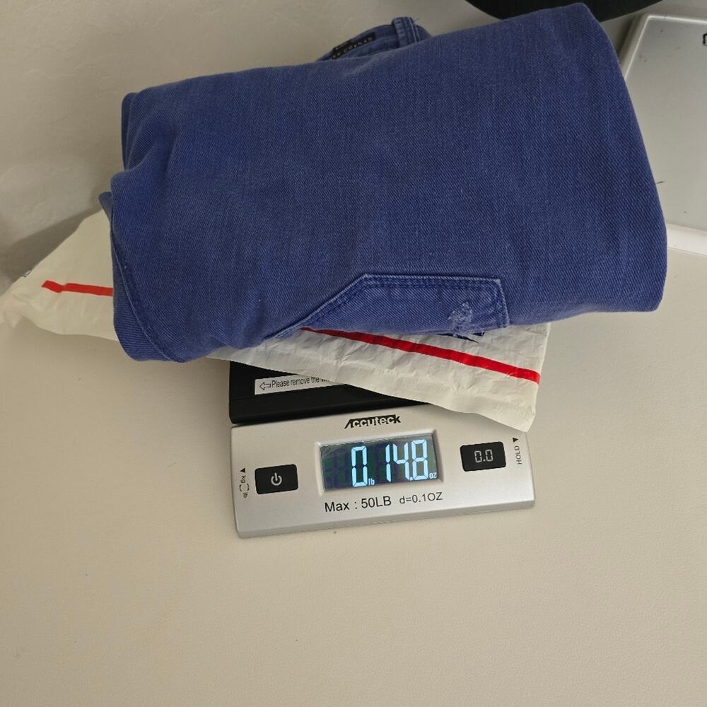 Y2K Distressed Straight Leg Jeans Size 12 Grunge Indie Blue Denim Lowkey Alt - Picture 13 of 13